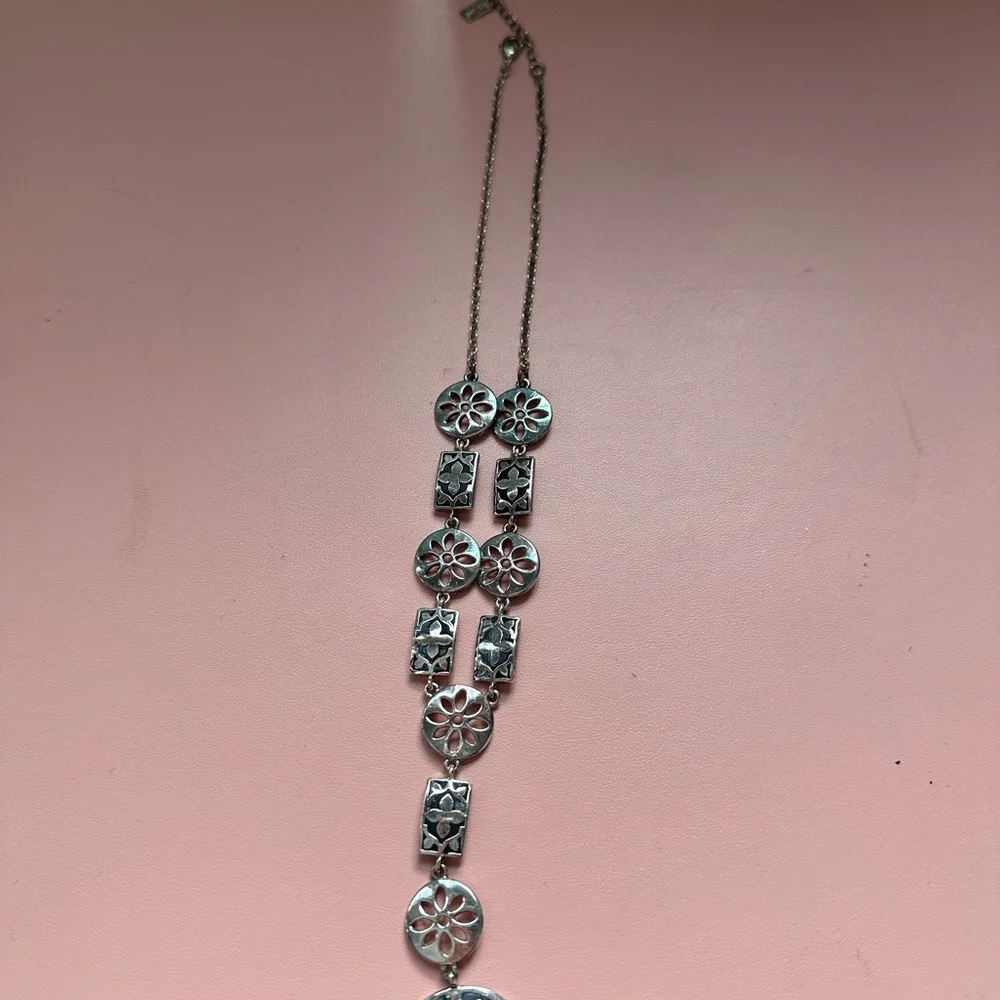 Turquoise and Gold Statement Necklace - Picture 5 of 6